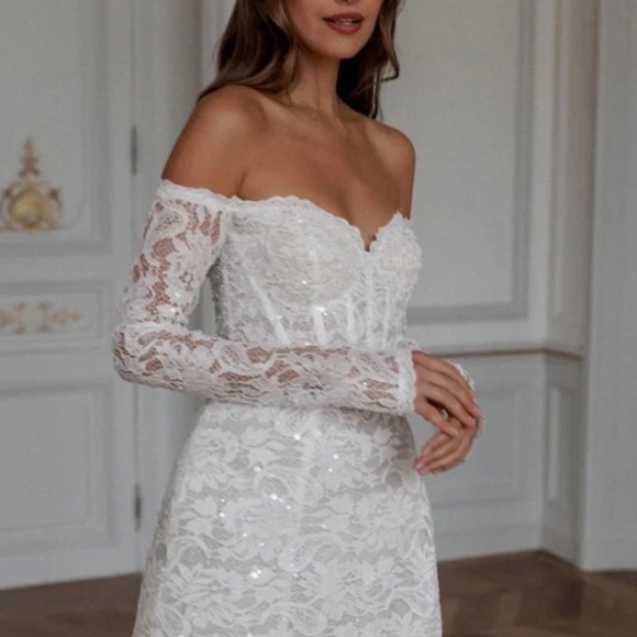 Rosie Etienne Anna bridal dress size 8 - Picture 3 of 6